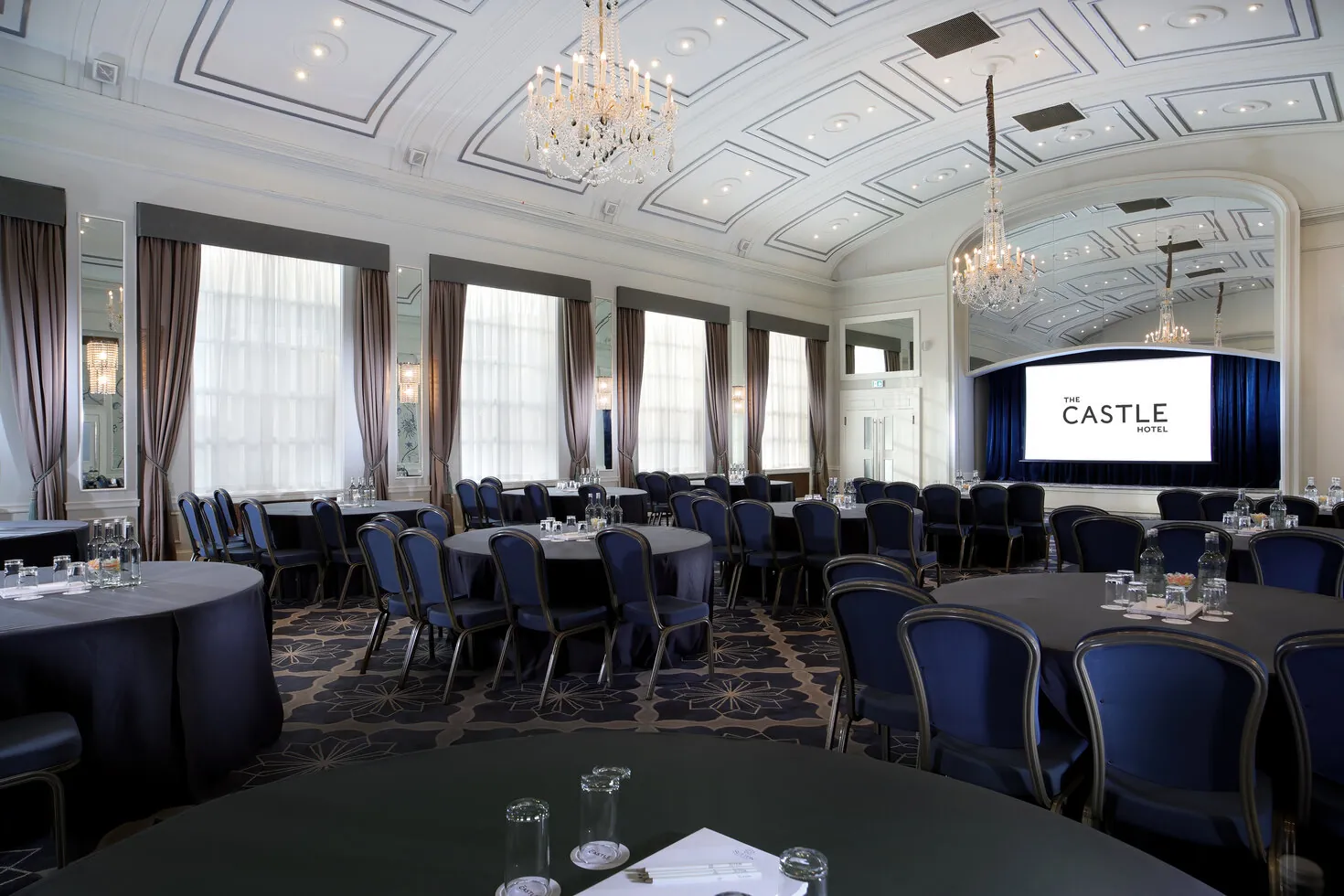 Windsor Suite set up for 80 delegates cabaret