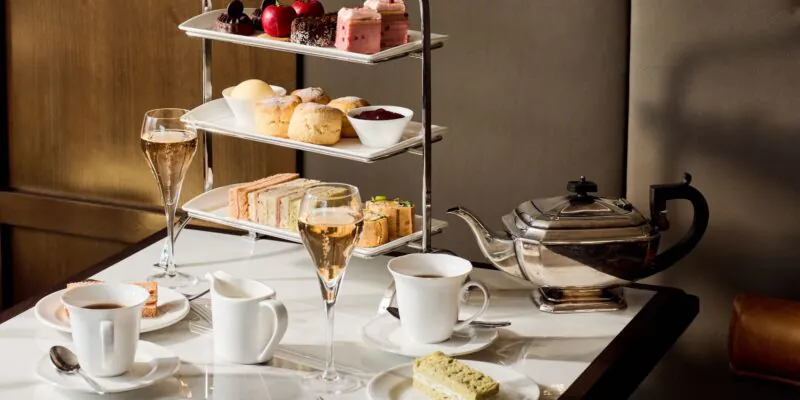 Penningtons Windsor sparkling afternoon tea close up