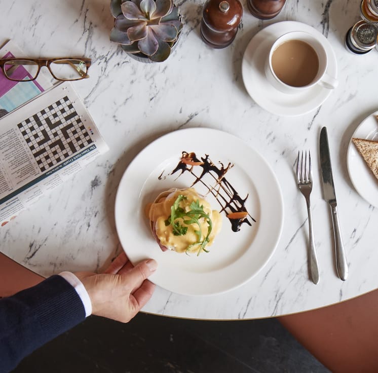 breakfast at restaurant
