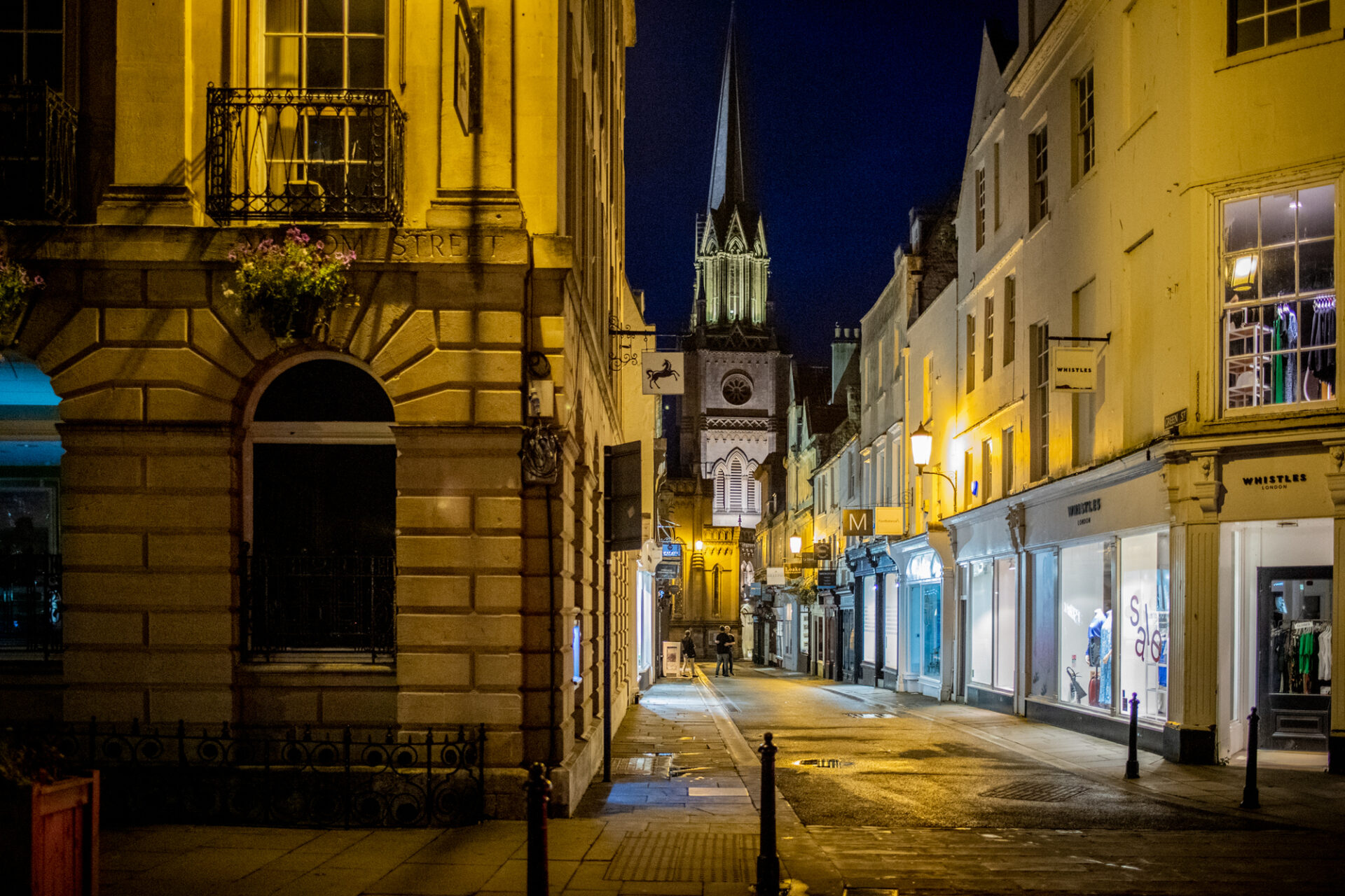Shopping street in Bath