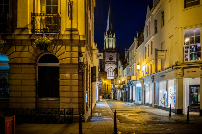 Shopping street in Bath