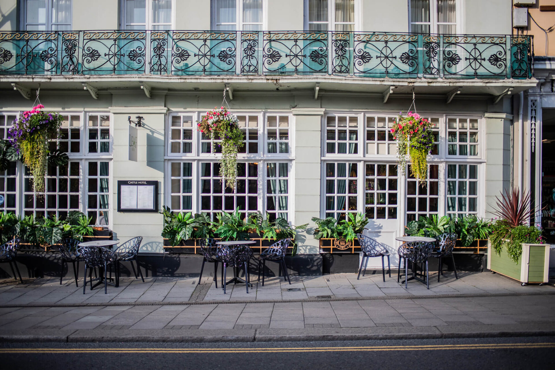 The Castle Hotel terrace