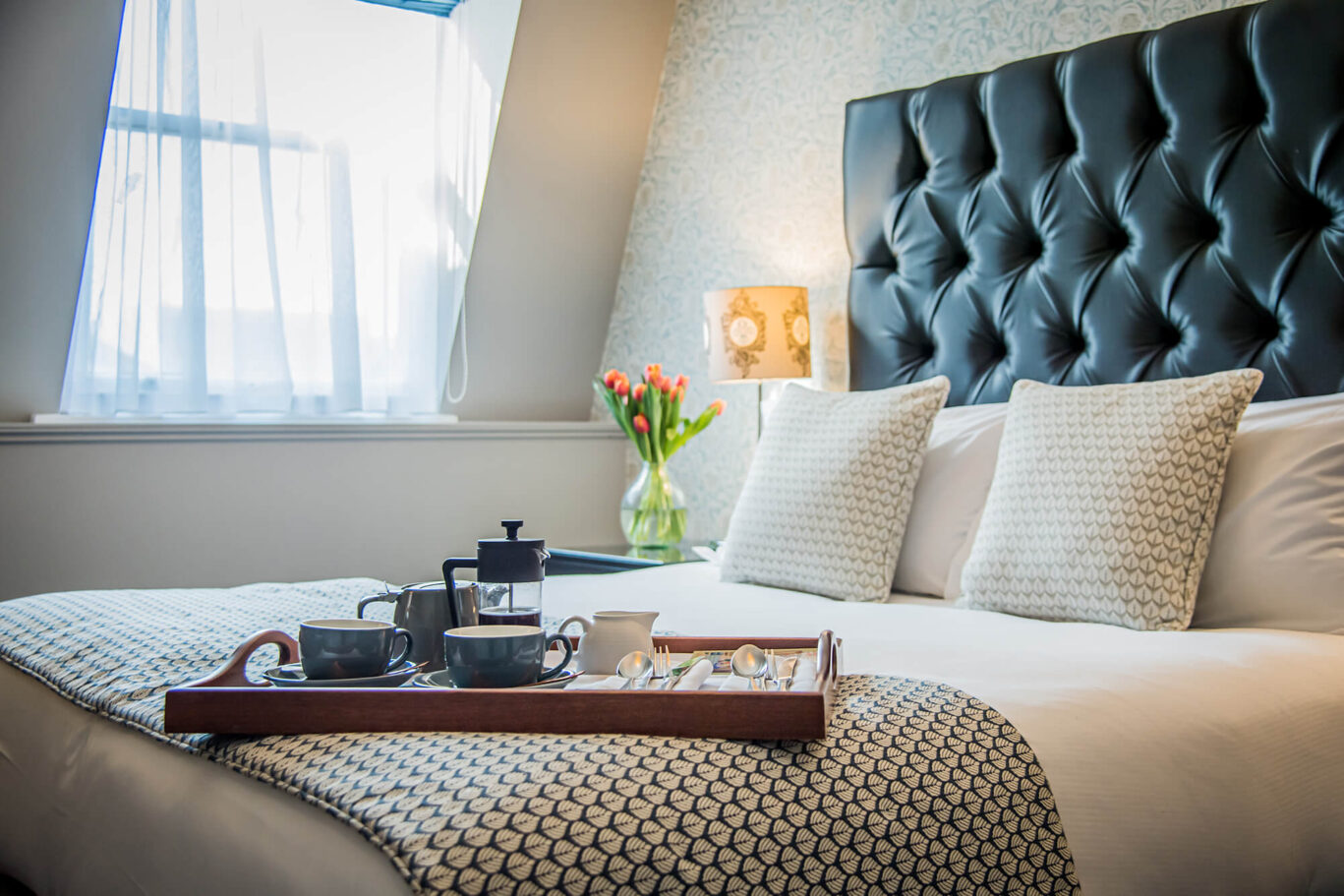 The Francis Hotel classic room and tray