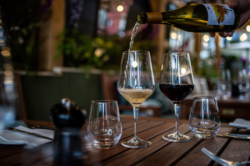 Stanlake Park wine served at The Castle Hotel