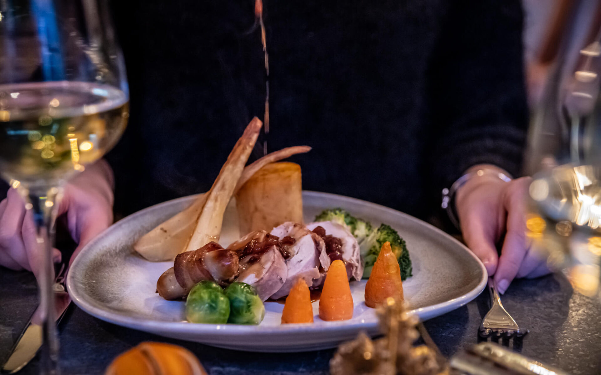 Christmas dinner The Castle Hotel Windsor