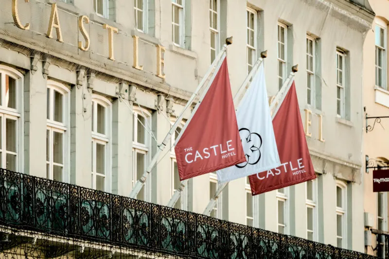 The Castle Hotel flags