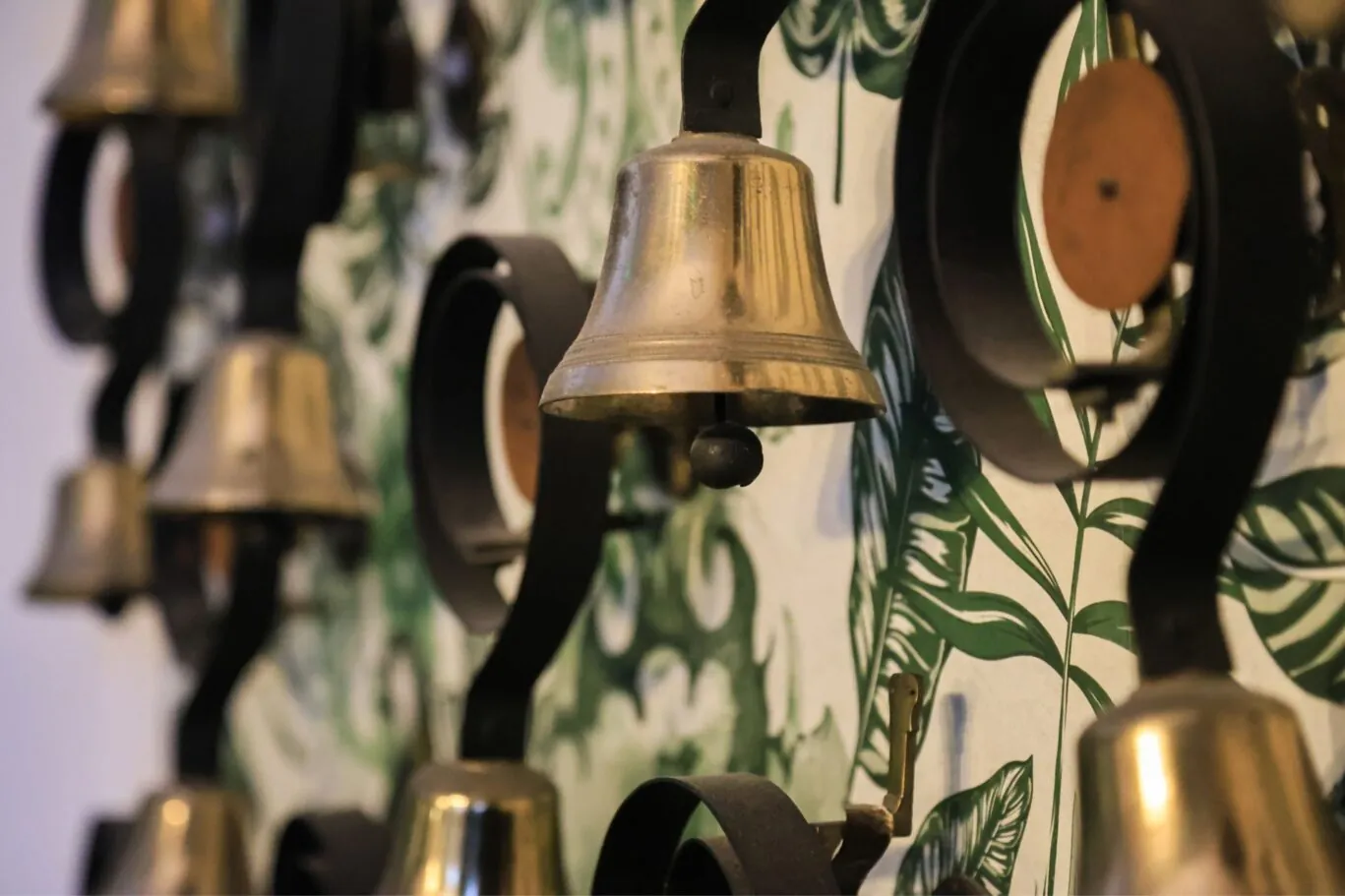 The Castle Hotel Windsor serving bells close up