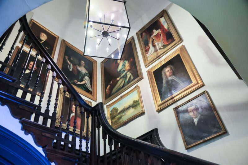 The Castle Hotel Windsor staircase straight on