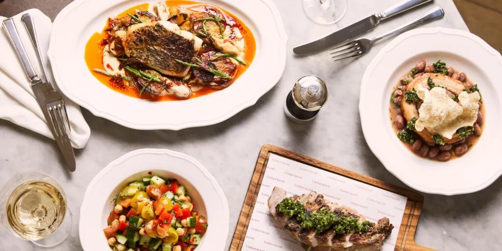 Emberwood selection of main dishes