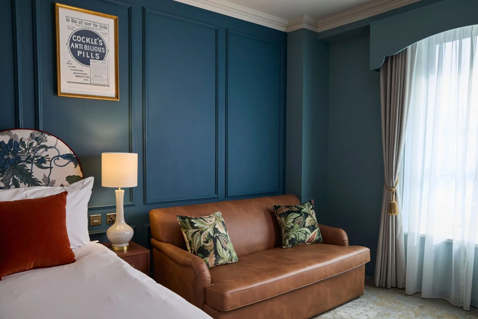 Comfy family room blue