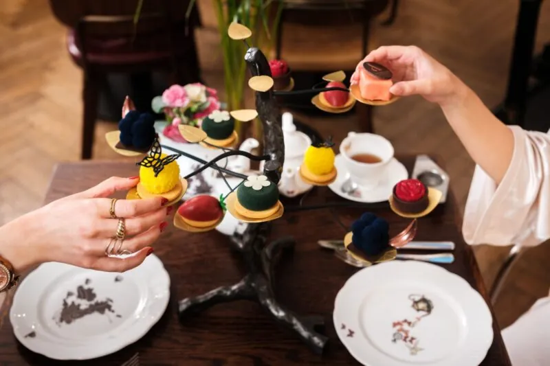 The Athenaeum Hotel & Residences afternoon tea close up