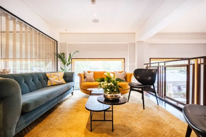 The Athenaeum Hotel & Residences balcony meeting space