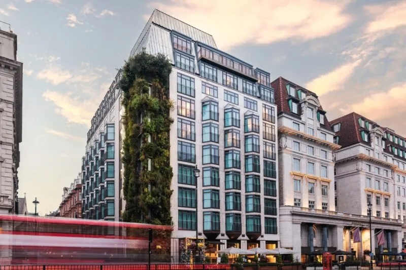 The Athenaeum Hotel & Residences exterior and living wall