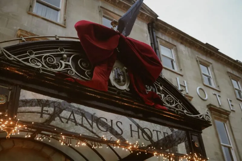 Francis Hotel Bath Christmas exterior